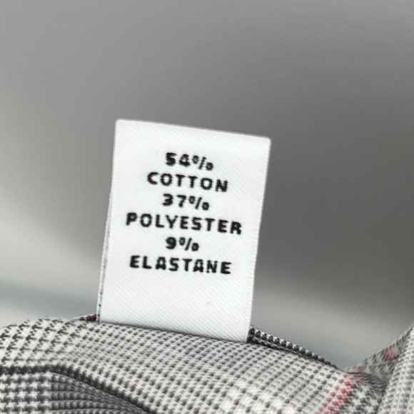 Calvin Klein Men's Gray Plaid Long Sleeve Slim Fit 4 Way Stretch Shirt Size L - Picture 5 of 5